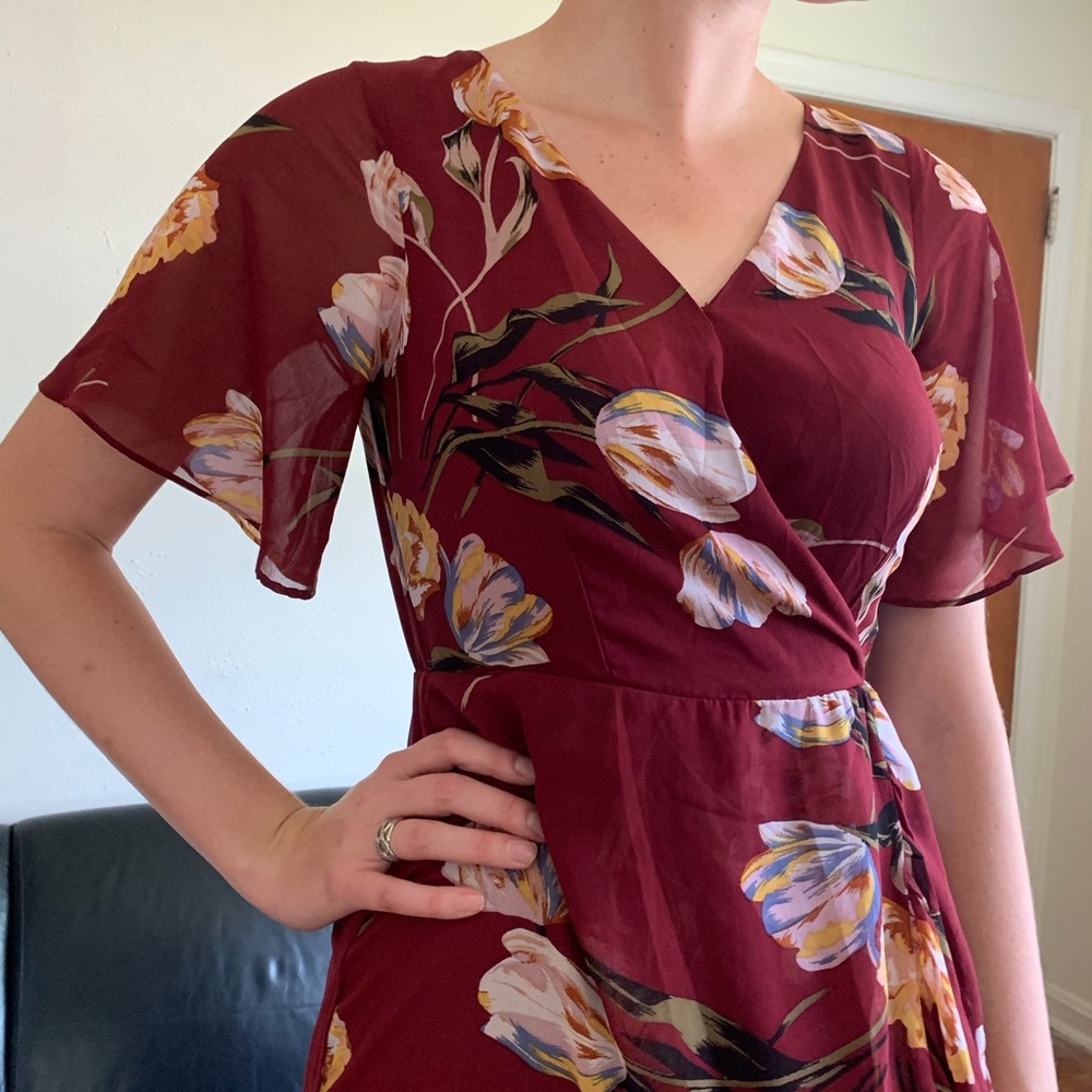 High-Low Midi Dress